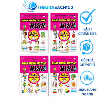 Sách - 1088 câu đố phát triển trí tuệ 3-4 tuổi