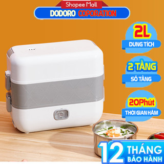 [VỪA MỞ BÁN] Hộp cơm cắm điện, Hộp hâm cơm văn phòng DORORO Bảo Hành 1 Năm