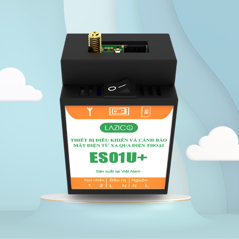 ES01U+ BỘ ĐIỀU KHIỂN TỪ XA QUA SIM DÙNG APP VÀ CẢNH BÁO MẤT ĐIỆN - Có Điện - Lazico  An Toàn
