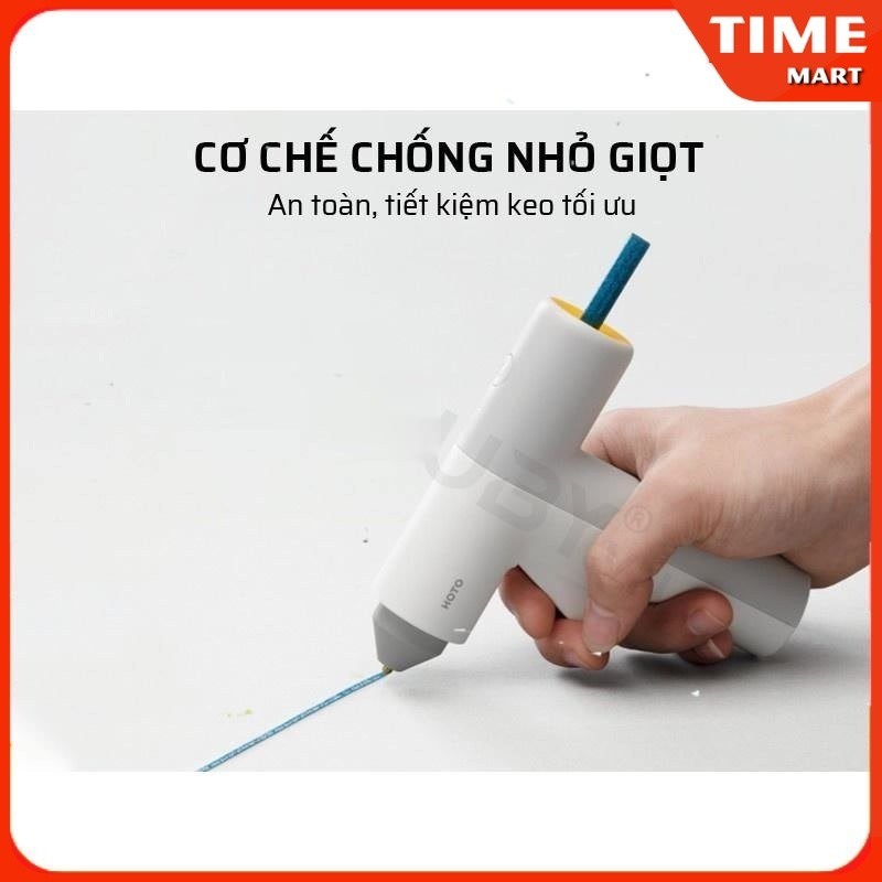 [ CHÍNH HÃNG ] Súng Bắn Keo Nến Không Dây Cầm Tay Thông Minh Xiaomi Hoto 125mm [ TIME_MART siêu thị tiện ích gia đình]