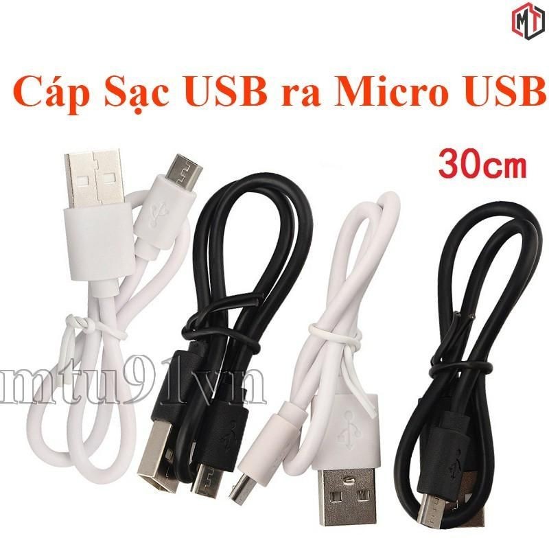 Cáp Sạc Android USB 2.0 ra Micro USB 30cm 1m