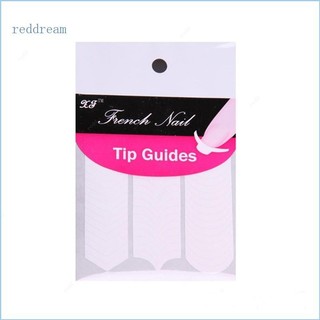 Redd 1 100 gói pháp stencil nail art form fringe hướng dẫn làm móng tay miếng dán đầu băng