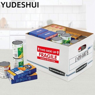 YUDESHUI vận chuyển cảnh báo YudhUI, Tay cầm 500 chiếc có nhãn dán cảnh báo chăm sóc, Băng cuộn 2 "X 3" Mũi tên bên lên này Tự dính tránh xa