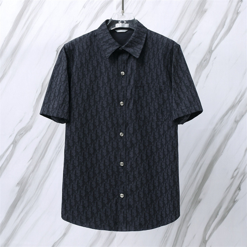 Áo sơ mi tay ngắn đầy đủ Jacquard