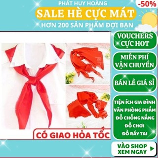 Combo 2 khăn quàng đỏ ✅ FREESHIP 🚛 Combo 2 khăn quàng đỏ cho học sinh tiểu học và trung học cơ sở - Phát Huy Hoàng