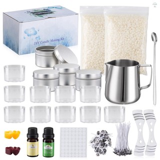 Bộ dụng cụ làm nến thơm Aoresac với nguồn cung cấp làm nến đầy đủ cho trẻ em Người lớn Người mới bắt đầu DIY Sáp ong tự nhiên Làm nến với tinh dầu bấc lọ nồi