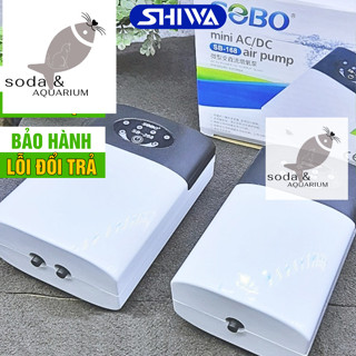 Máy Sủi Oxy Tích Điện Siêu Êm SoBo 2 Vòi SB268 và 1 vòi SB168 - Sủi Oxy Bể Cá Cảnh Tặng Kèm Vòi Đá Sủi