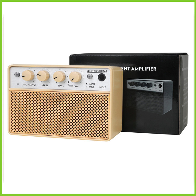 Amp đàn Guitar điện GWEN BA-10, Bộ khuếch đại đàn Guitar điện có thể sạc lại 10W, Amp đàn Guitar Mini, Bộ khuếch đại thực hành đàn Guitar