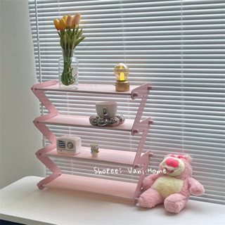 Kệ để giày dép thông minh màu pastel 4 tầng chữ Z - Kệ đựng đồ đa năng, decor phòng, để sách báo, túi xách Vani.Home