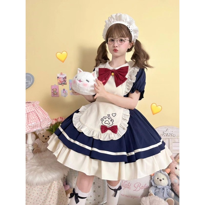 Đầm Lolita Gothic màu sắc đẹp cho mùa xuân, phong cách Nhật Bản và Hàn Quốc
