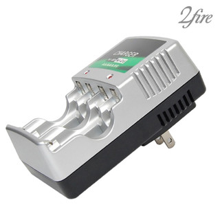 < 2fire > 1 / 2 / 3 US / EU Cắm Tường Sạc AA AAA 9V Sạc Pin Sạc Đèn Pin Du Lịch