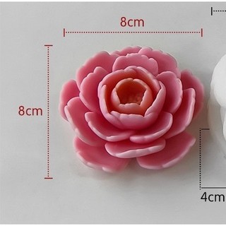 Khuôn silicon hoa hồng - lai - shh - hồng trà 8cm