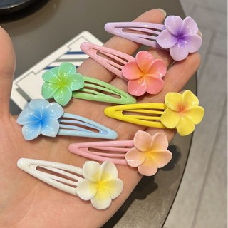 Lựa chọn màu sắc phong phú - Ngọt ngào, dễ thương, phong cách INS Hàn Quốc - Kẹp tóc hoa Plumeria - Phụ kiện tóc thời trang - Sweet Girl Egg Flower BB Clip - dành cho nữ, bé gái