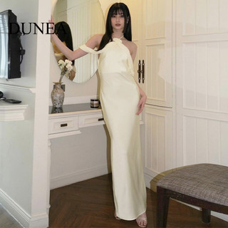 Dunea Váy Satin dài không dây thanh lịch gợi cảm