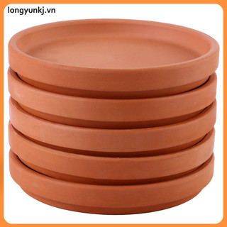 Khay trồng cây đất nung 5 chiếc Khay đất sét Chậu ngoài trời Chậu hoa mọng nước Chậu hoa gốm longyunkj