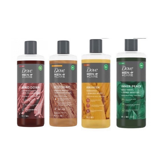 Sữa Tắm + Mặt Dành Cho Nam DOVE MEN + CARE 532ml -  Wind Down/Restoring/Awaken/ Inner Peace (Mỹ)