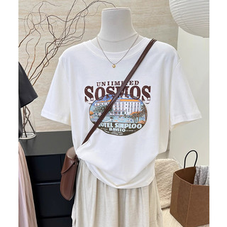 2024 Mới 100% Cotton Unisex Áo Thun Nữ Tay Ngắn Rời Plus Size 5XL Nữ Tee Baggy Nam Nữ Baggy Cổ Tròn Áo