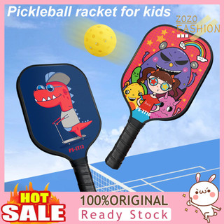 Zfj-kids Pickleball Mái Chèo Với 2 Quả Bóng In Hình Hoạt Hình Sợi Nhẹ Trẻ Em Pickleball Vợt Pickleball Phụ Kiện Quà Tặng Sinh Nhật