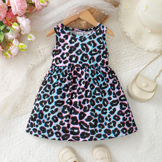 Váy Suspender Cho 0-3 Tuổi Sơ Sinh Bé Gái Hoạt Hình Phối Màu In Hoa Văn Mùa Hè Ngoài Trời Dễ Thương OOTD Quần Áo Cho Bé