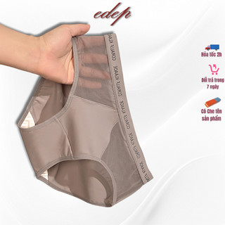 Set 5 Quần Lót Nữ Su Kết Hợp Lưới Cạp Chữ Thông Hơi Thoáng Mát Quyến Rũ Tạo Vẻ Gợi Cảm EDEP 2296