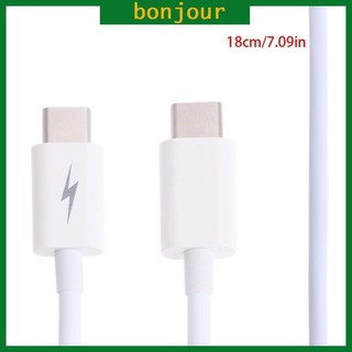 Bon 80cm 31 5 Cáp dữ liệu USB 3 1 Nam sang Nam Type-c 18cm trắng
