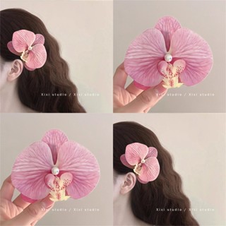 Kẹp tóc mái hoa sứ hoa lan hoa hồng giá rẻ iLita cặp bấm hình hoa cho nữ đẹp vintage Hàn Quốc dễ thương hottrend 2024