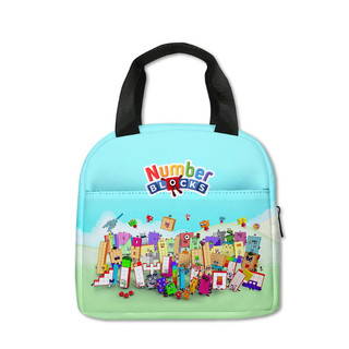 Trò Chơi 2024 Ngoại Vi Kỹ Thuật Số Khối Xây Dựng Numberblocks Túi Ăn Trưa Học Sinh Tiểu Học Thời Trang Đẹp Di Động Túi Đá Trẻ Em