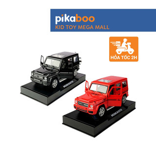 Đồ chơi mô hình xe ô tô hợp kim cao cấp Pikaboo, có thể mở cánh, cửa và cốp sau, có đèn, siêu bền, an toàn