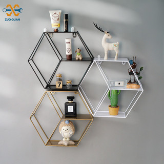 Phong cách Bắc Âu phòng khách kệ treo tường phòng ngủ trang trí tường sáng tạo trang trí mặt dây chuyền trang trí tường