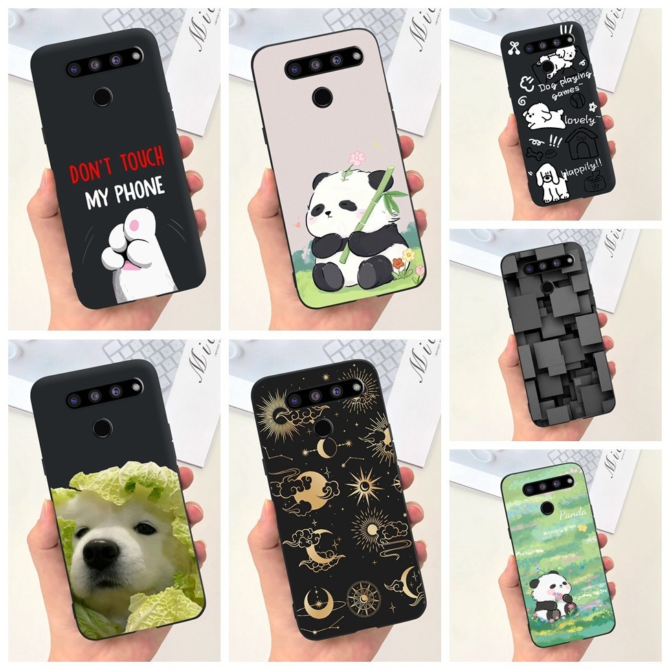 Ốp lưng LG V50 ThinQ 5G LM-V500EM Thẩm Mỹ Mèo Gấu Trúc Dễ Thương Sơn Vỏ Silicon Mềm LG V50 ThinQ Ốp Lưng Điện Thoại