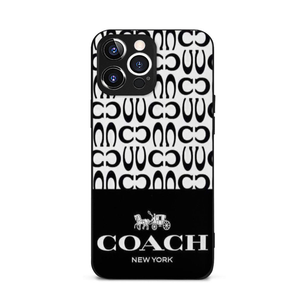 Coach * IPhone 15 Pro Max 6.7 Inch 2023 Ốp Lưng Màu Đen Cho IPhone 15 IPhone 15 Pro IPhone 14 Pro Ma