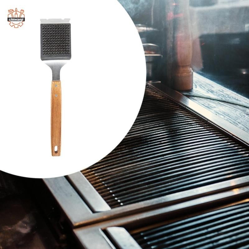 Bàn chải làm sạch BBQ Bàn chải quà tặng để làm sạch lưới tản nhiệt ngoài trời bố