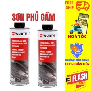 Sơn phủ gầm ô tô chống rỉ gầm xe, rỉ sét khung gầm xe hơi ,va đập, cách âm bảo vệ, chống ồn, chống rỉ sét Wurth 1000ml