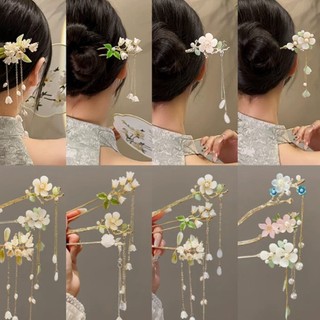 Trâm cài tóc cổ trang LAGU châm cài tóc gỗ trâm cài tóc kim loại đơn giản phong cách cổ điển