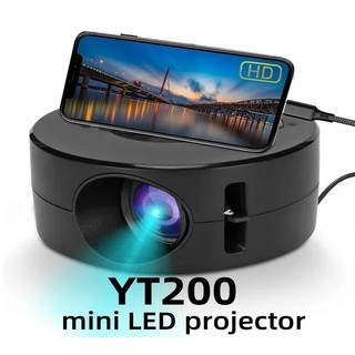 Máy chiếu HD gia đình Yt200 Máy chiếu Mini cầm tay Máy chiếu không dây Mini