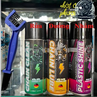  Chai xịt dưỡng sên rửa sên phục hồi nhữa nhám Sprayking mẫu mới chính hãng  Mua Combo tặng kèm bàn chải 3D  ---- 