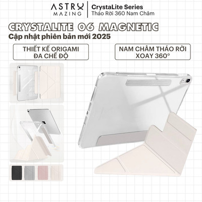 [CrystaLite 06 Magnetic] Bao da iPad CrystaLite AstroMazing - Case cho iPad Pro Air 4 5 6 Pro 11