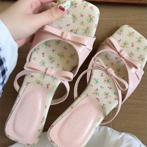 Giày Wedge Slip-On mũi vuông kiểu Hàn Quốc, PU chống trượt, bền, thời trang mùa hè cho phụ nữ, dép đi trong nhà, giá bán buôn tại nhà máy | BigBuy360 - bigbuy360.vn
