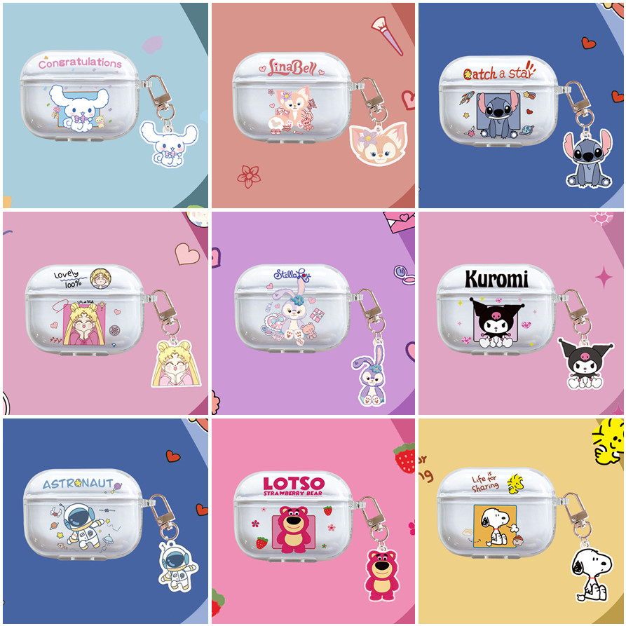 Thích hợp cho Lenovo EA110 Phim hoạt hình Vỏ bảo vệ tai nghe silicon chống sốc trong suốt dễ thương