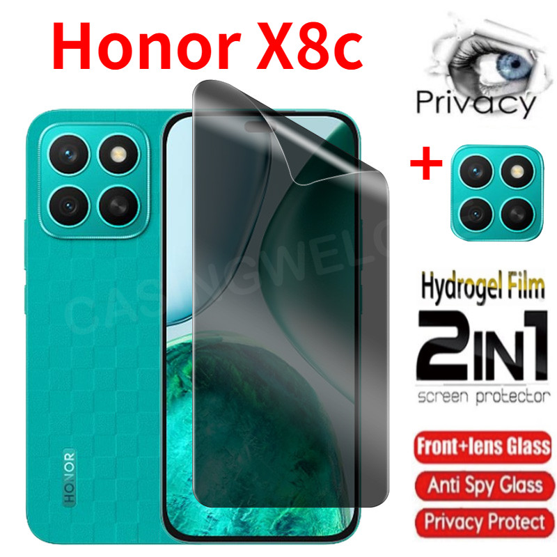 Honor X8c 2025 Privacy Hydrogel Film Chống gián điệp Full Cover Bảo vệ màn hình Chống Peek Phim riên