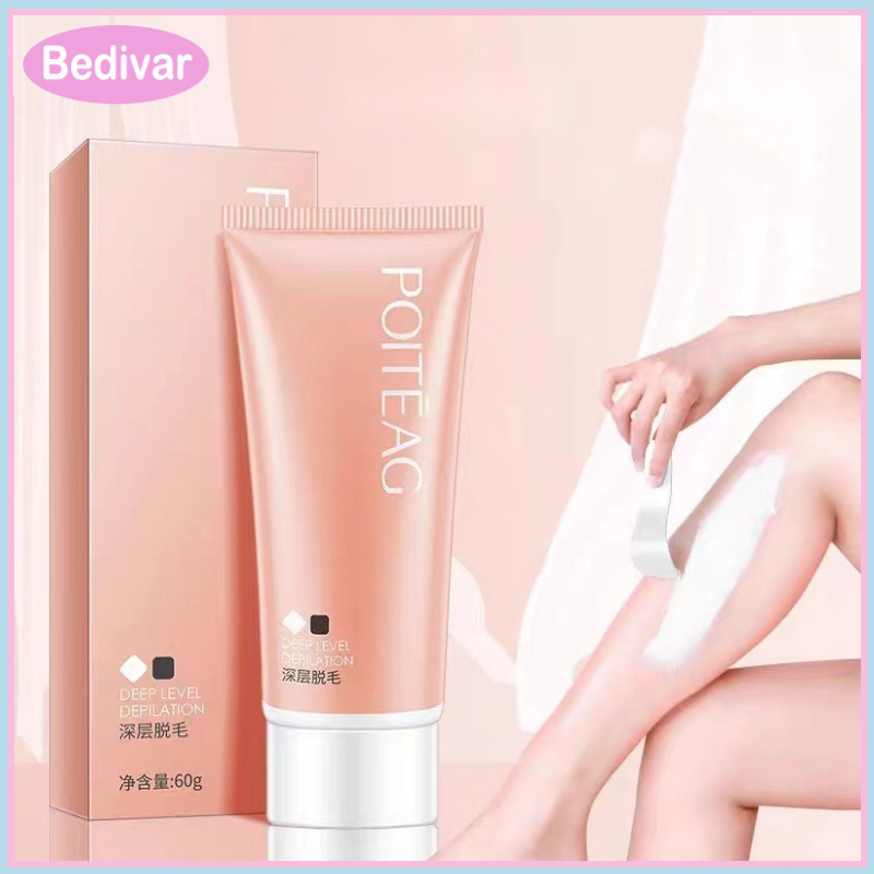 Bedivar Kem Tẩy Lông Không Đau POITEAG/sáp tẩy lông/Tóc vùng nách ức chế mọc lông tẩy lông 60g