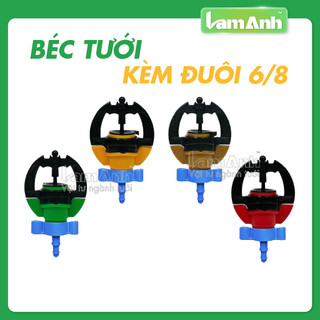  Bộ béc tưới phun mưa bù áp kèm nối ống 6 8 béc tưới cây ăn quả béc tưới gốc cây tưới rau cây cảnh - Lam Anh 