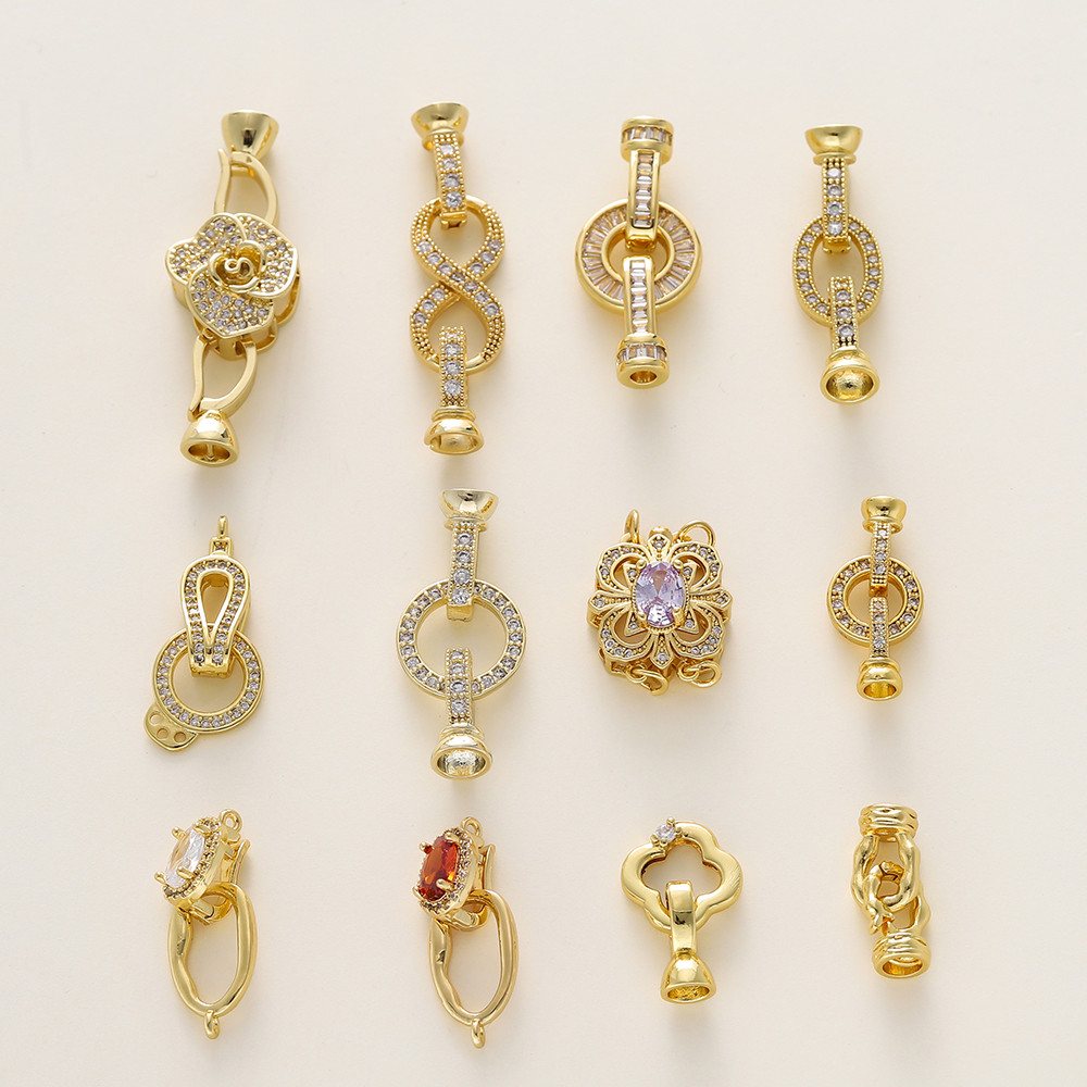 St. kunkka 1-2 Chiếc Giữ Màu Đồng Hạt Khóa Vòng Cổ Vòng Tay Kết Nối Khóa Cho DIY Trang Sức Phụ Kiện