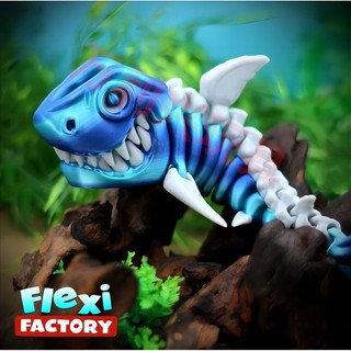New Product#3DPrint Shark Body Movable Joint Shape Free Swing Creative Children's New Toy Decorative Gift3wu