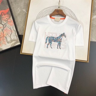 Phong Cách Mới HER In Hình Xu Hướng Thời Trang Cao Cấp Tất Cả Trận Đấu Cotton Nguyên Chất Phù Hợp Với Cổ Tròn Mùa Hè Tay Ngắn