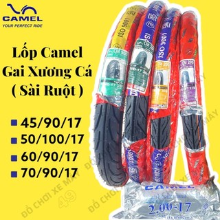 Vỏ lốp xe máy camel gai xương cá đủ size 45/90/17 50/100/17 60/90/17 70/90/17