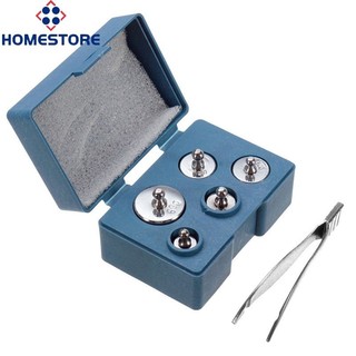 < Homestore > Bộ 5 Thước Đo Cân Hiệu Chuẩn Chính Xác 100g Gram Cho Cân Kỹ Thuật Số