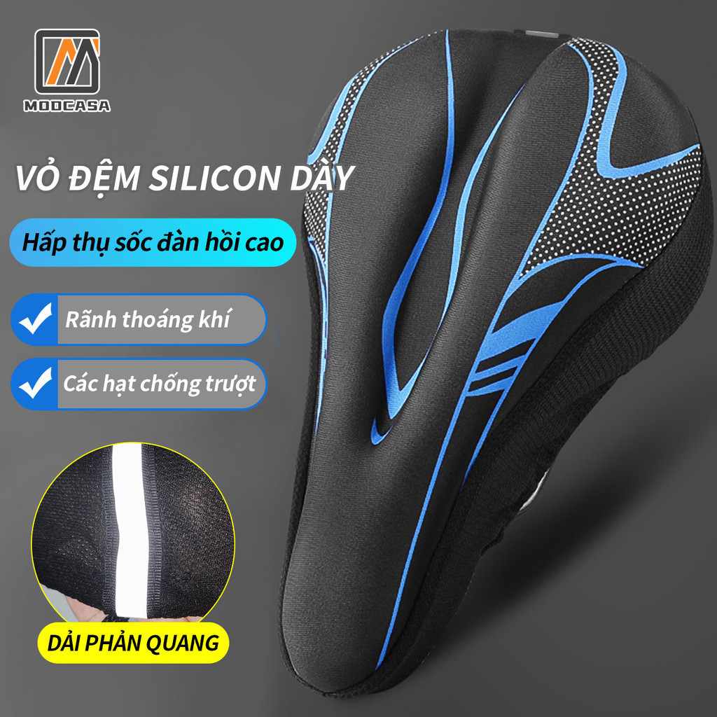 Đệm Bọc Yên Xe Đạp Thể Thao Siêu Dày Êm Thoáng
 Lót yên xe đạp silicon chống mỏi và đau khi đạp xe