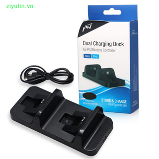 Ziyulin PS4 Bộ Điều Khiển Sạc Nhanh Đế Sạc Chơi Game Bộ Điều Khiển Đứng Cho Playstation 4 Trò Chơi Bảng Điều Khiển Phụ Kiện VN