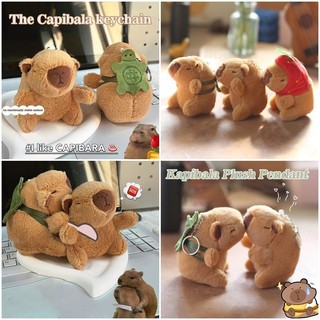 Sang Trọng Capybara Móc Khóa Hoạt Hình Móc Chìa Khóa Dễ Thương Mềm Móc Khóa Túi Mặt Dây Chuyền Búp Bê Trang Trí Sinh Viên Quà Tặng Cung Cấp